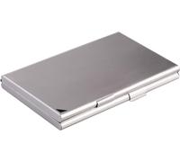 DURABLE Porte-carte de visite BUSINESS CARD BOX DUO Aluminium, Argent, 243323