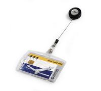 DURABLE Porte-Cartes 8012-19, Plastique Rigide, A8, Avec Jojo Et Clip - 10 Pièce
