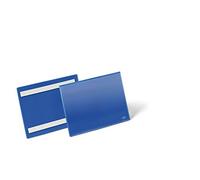 Durable 179507 Pochette pour étiquettes, autoadhésive bleu foncé (l x H) 223 mm x 163 mm DIN A5 horizontal