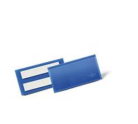 DURABLE Pochette pour étiquettes 175907 autoadhésive bleu foncé 113 x 53 x 1,7 mm