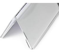 DURABLE Porte-noms de table 52/104x100 mm en acrylique, 10 pc, Transparent, 803219