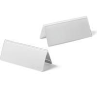 DURABLE Porte-noms de table 61/122x150 mm en acrylique, 10 pc, Transparent, 803319
