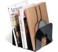 DURABLE Porte-revues TREND, plastique, 3 compartiments, noir Noir G