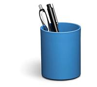 Durable Pot à crayons Eco, 6 pièces, bleu, 775906 | Certifié Blue Angel, rangement de stylos marqueurs et ciseaux, diamètre 80 mm, hauteur 100 mm, Made in Germany