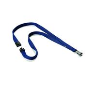 Durable Premium Textile Lanyard 15 mm Midnight Blue Pack of 10 Necklaces Inc
