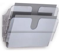 DURABLE Présentoir de documents FLEXIPLUS 2 A4 paysage, 2 pc, Transparent, 1709014400