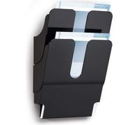 DURABLE Présentoir de documents FLEXIPLUS 2 A4 portrait, 2 pc, Noir, 1709008060