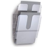 DURABLE Présentoir de documents FLEXIPLUS 2 A4 portrait, 2 pc, Transparent, 1709008400
