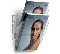 DURABLE Présentoir de documents FLEXIPLUS 2 A5 portrait, Transparent, 1709013400