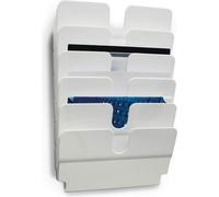 DURABLE Présentoir de documents FLEXIPLUS 6 A4 paysage, 6 pc, Blanc, 1700014011