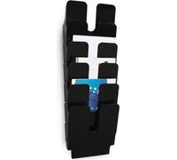 DURABLE Présentoir de documents FLEXIPLUS 6 A4 portrait, 6 pc, Noir, 1700008061