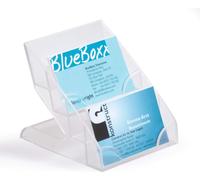 DURABLE Présentoir pour cartes de visite BUSINESS CARD DISPLAY BOX, Transparent, 243919