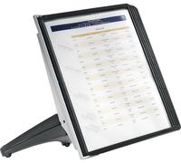 Durable Présentoir pour panneau transparent SHERPA SOHO 5 - 5540 noir DIN A4 Nombre de pochettes transparentes incluses 5