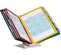 Durable Présentoir pour panneau transparent VARIO® PRO 10 - 5579 noir, rouge, jaune, vert, bleu foncé DIN A4 Nombre de pochettes transparentes incluses 10