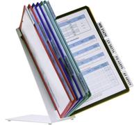 Durable Présentoir pour panneau transparent VARIO TABLE 10 - 5570 rouge, jaune, vert, bleu, noir DIN A4 Nombre de pochettes