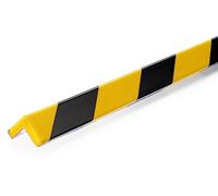 DURABLE - Profilés de protection d'angles C20 - avec bandes adhésives - pour signaler les zones dangereuses - 1 m - Paquet de 5 - Jaune/Noir - 1101131
