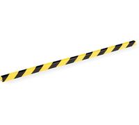 DURABLE - Profilés de protection d'arête E8 - Mousse antichoc - Signalisation zones dangereuses - Protection de surfaces - Fixation adhésive - 1 m - Jaune/Noir - Boîte de 5 pièces - 1127130