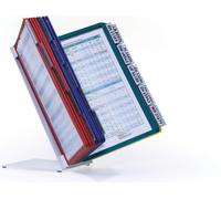 Durable Présentoir pour panneau transparent VARIO TABLE 20 - 5699 bleu foncé, jaune, vert, rouge DIN A4 Nombre de pochettes