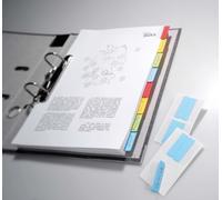 DURABLE TABFIX QUICK TAB DUO - Parchemin - auto-adhésif - bleu, jaune, rouge, vert - 40 mm de large 24 unités onglets permanents G