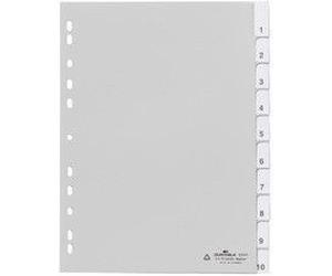 Durable R¿Pertoire En Plastique Avec Index,Gris,20 Positions