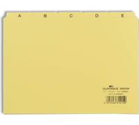 DURABLE Répertoires avec onglets imprimés 5/5 A-Z A5 PP, Jaune, 365004