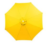 Durable Replacement Canopy for 8-Rib Patio Umbrella - Thick UV-Blocking Polyester Outdoor Sunshade - Available in Yellow Red Beige - 2M Parasol Cover for Garden & Patio