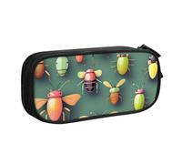 Durable Sac À Crayons Impression De L'Atlas Des Insectes Trousse Scolaire Multifonction Plumier Pour Adolescent, Fournitures De Bureau, Enseignants, 20X9X4Cm