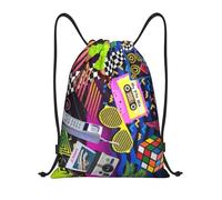 Durable Sac de Natation Mode rétro des années 80 et 90 Sac de Plage Sac Multifonctionnel 36x42cm pour Sport en Plein air,Plage,crèche