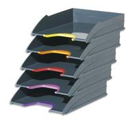 Durable Set de 5 corbeilles à courrier Varicolor - Gris anthracite