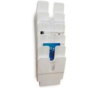 DURABLE Kit présentoir mural Flexiplus 6 A4 vertical Cap 23 mm Blanc