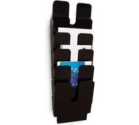 DURABLE Porte-brochures FLEXIPLUS 6 A4 - 6 compartiments - Noir 247×745×100 mm
