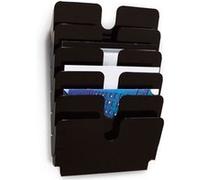 DURABLE Set de porte-brochures mural 'FLEXIPLUS 6', A4 Noir G