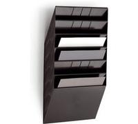 Set porte-brochures mural 'FLEXIBOXX 6', A4, noir