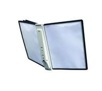 Durable Sherpa - Système De Panneau D'affichage - Montable Au Mur - 5 Pochettes - Pour A4 - Noir