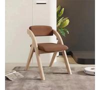 Durable Solid Wood Folding Chair Multifunctional Back Chair for Home & Office, Stylish Wooden Dining Stool, Space-Saving, Comfortable & Sturdy Design
