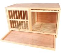 Durable Solid Wood Homing Pigeon Pairing Nest Box Brown Rotating Bolt & Sliding Door 60 X 30 X 35 Cm (80 * 40 * 45cm)