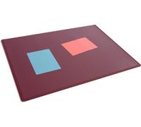 DURABLE Sous-main 530x400 mm avec revêtement transparent PP, Rouge, 722203