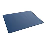 Durable Sous-main antidérapant en polypropylène avec couvercle transparent - 53 x 40 cm - Fabriqué en Allemagne - Bleu foncé - 722207