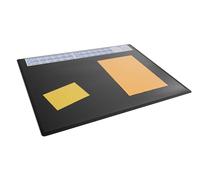 Durable Sous-main avec calendrier annuel, 65 x 50 cm, sous-main antidérapant en polypropylène, fabriqué en Allemagne, noir