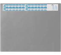 DURABLE Sous-main calendrier 650x520 mm avec rabat transparent, Gris, 720410