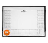 DURABLE - Sous-main de bureau - Tapis de souris XXL - Avec calendrier sur 2 ans - 65 x 48 cm - Antidérapant - Calendrier sous-main papier - Noir - 5 pièces - 729801