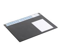 DURABLE - Sous-main de bureau - Tapis de souris XXL - Avec calendrier sur 4 ans - 65 x 48 cm - Antidérapant - Avec rabat transparent - Noir - 5 pièces - 722501