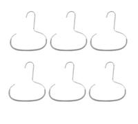 Durable Steel Hangers: Maximize Closet Space with Versatile Storage, Multifunctional Steel Hangers, for Scarves, Bra (6pcs-Gray)