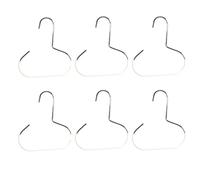 Durable Steel Hangers: Maximize Closet Space with Versatile Storage, Multifunctional Steel Hangers, for Scarves, Bra (6pcs-White)
