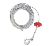 Durable Steel Winch Line 6mm 30m 17637lb Load Bearing Anti Twist Steel Winch Cable for Construction Tasks