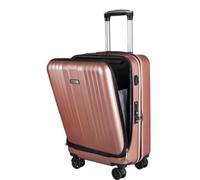 Durable Suitcase for Women Rechargeable Hard Case with USB Carry on Luggage Suitcase Checked Luggage with Wheels Retro Suit Case,B-20In