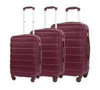 Durable Suitcase for Women Suitcase Sets Hardside with Double Spinner 3 Piece Travel Luggage Set Lightweight Suitcase Retro Suit Case,D-20+24+28In
