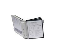 DURABLE Support mural 10 pochettes de présentation noir/gris polyamide avec g...