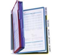 Durable Support mural pour panneau transparent VARIO WALL 10 - 5567 rouge, jaune, vert, bleu, noir DIN A4 Nombre de pochettes