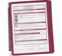 Durable Support mural pour panneau transparent VARIO WALL 5 - 5551 rouge DIN A4